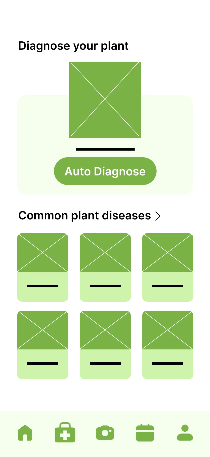 Digital wireframe — diagnose