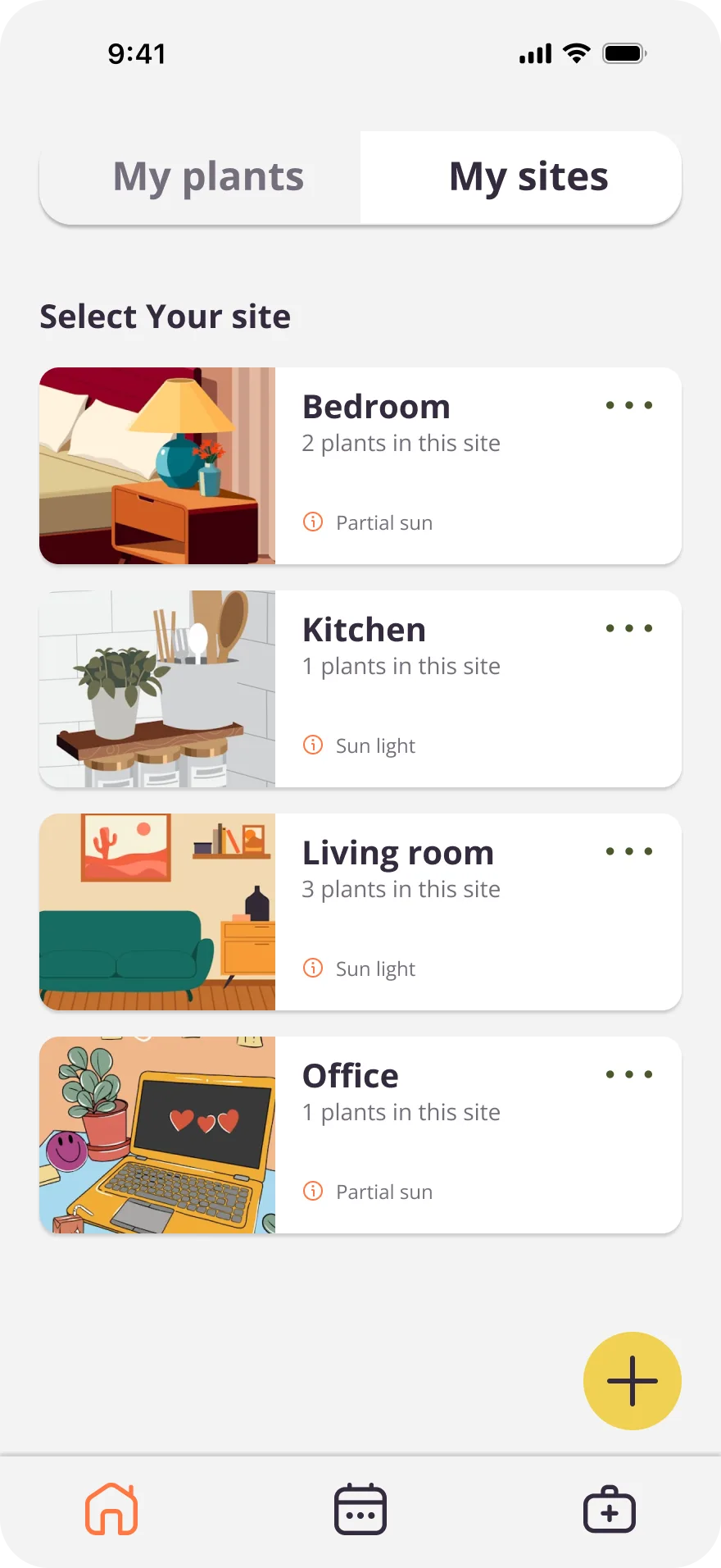 Plantify my site screen